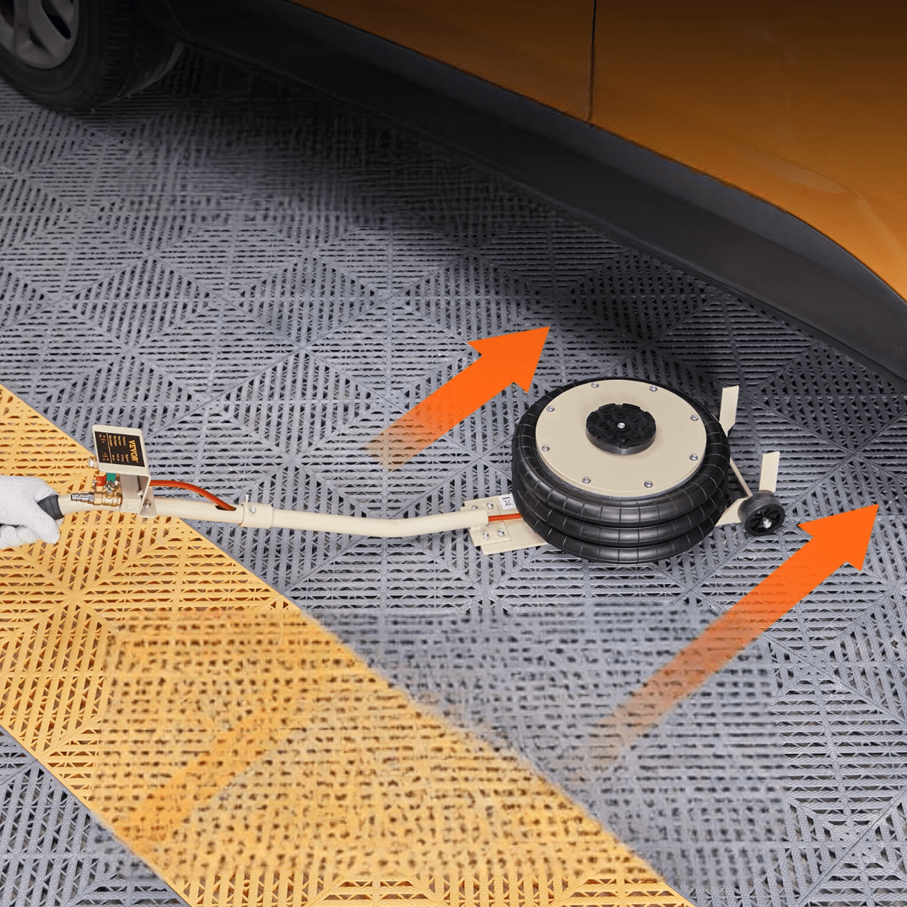 Cric Pneumatique - PneumaticJack™ - Beige - Entretiendauto