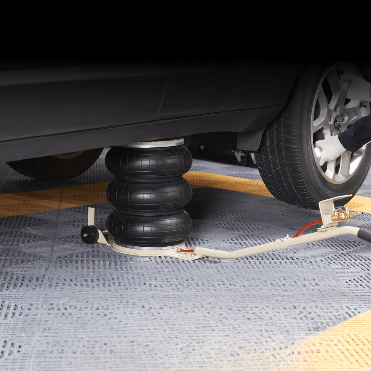 Cric Pneumatique - PneumaticJack™ - Beige - Entretiendauto