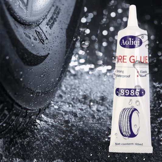 Réparation Pneu Crevé - CarTyreGlue™ - Blanc - Entretiendauto