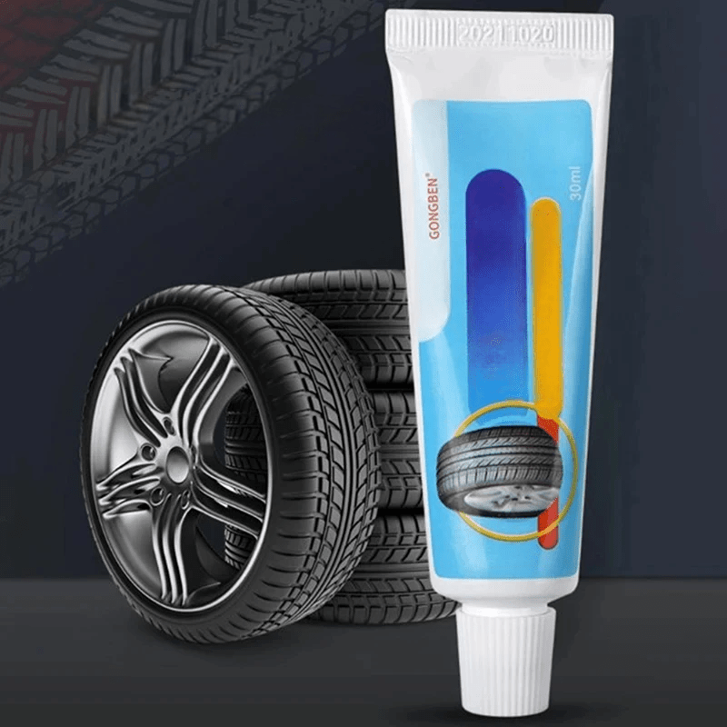 Réparation Pneu Crevé - TyreGlueLiquid™ - Bleu - Entretiendauto